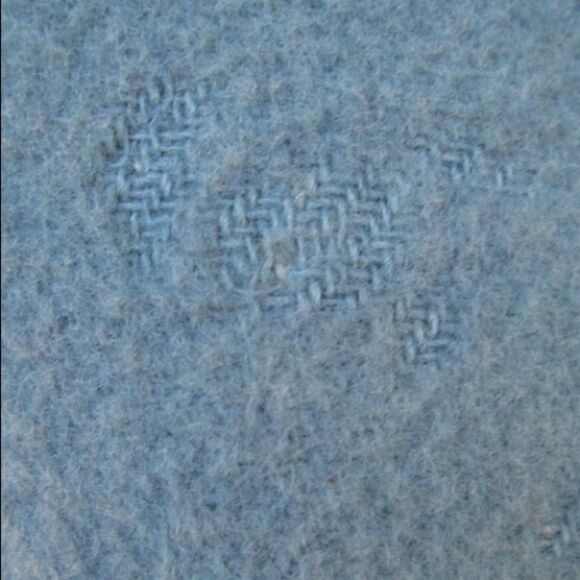 Blue Wool Hooded Toggle Coat L XL - Picture 6 of 8